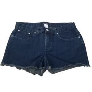 Cutoff Jean Shorts Venus Size 10 Dark Wash Stretch Denim Women's Casual Summer